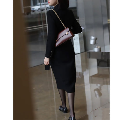 Robe enveloppante ajustée pour femmes avec poches Chic und Stil