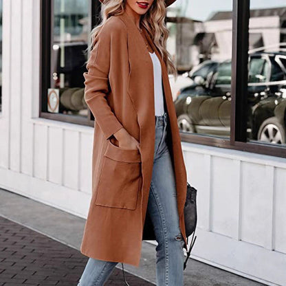 Cardigan longline pour femmes avec poches pratiques et coupe fluide Chic und Stil