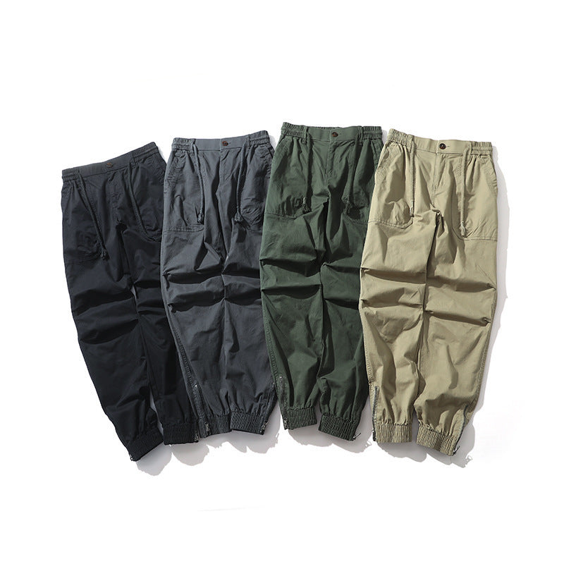 Men's cargo pants with elastic waistband and practical side pockets Chic and Style