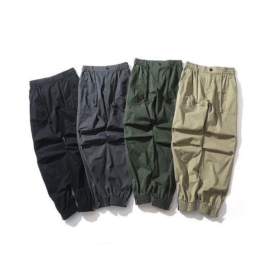 Men's cargo pants with elastic waistband and practical side pockets Chic and Style