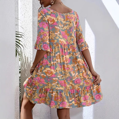 Robe femme à motif floral A-line Chic und Stil