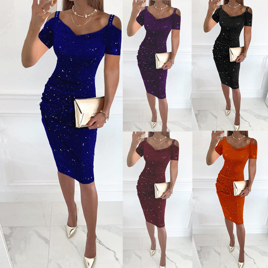 Robe de soirée Bodycon femme avec accents en strass Chic und Stil