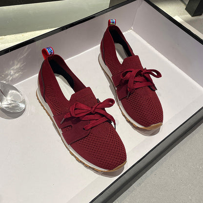 Baskets de sport pour femmes avec un dessus en tricot respirant et des accents élastiques Chic und Stil
