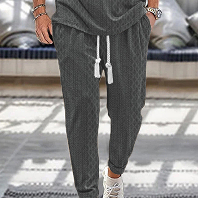 Men's sporty jogger pants with modern accents Chic and Style