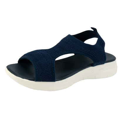 Sandales confort stretch en tricot Chic und Stil pour femmes