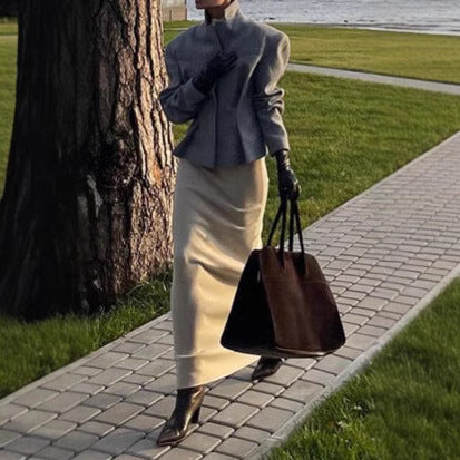Blazer en laine surdimensionné pour femmes dans un style smart-casual Chic und Stil