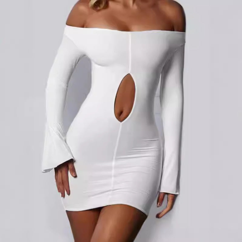 Robe mini off-shoulder pour femmes avec décolleté Chic und Stil