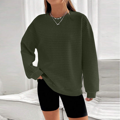 Dames pull oversized confortable avec design texturé Chic und Stil