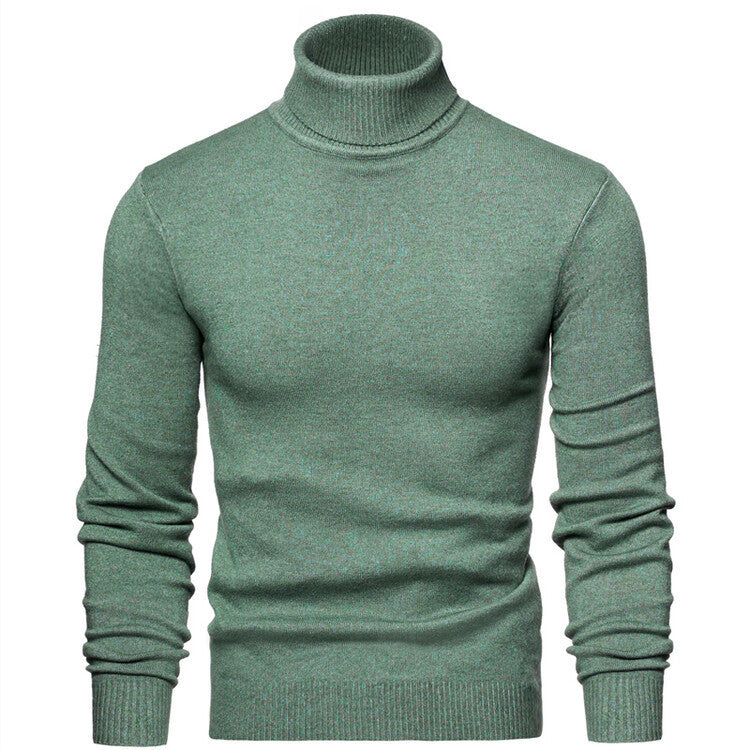Elegant turtleneck pullover for men in fine merino wool Chic and Style