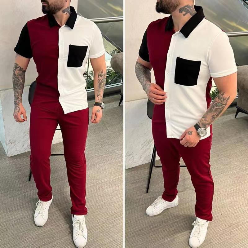 Homme tenue décontractée colorblock Chic und Stil