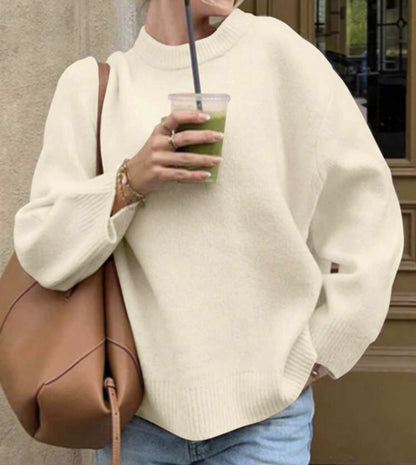Pull femme avec une coupe décontractée et des manches volumineuses Chic und Stil