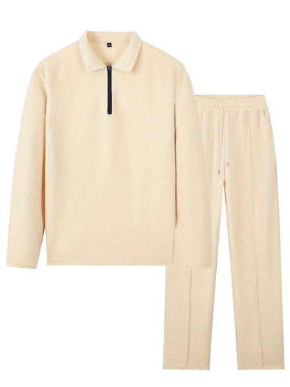 Men's sports hooded top set and stretch pants in breathable structured material Chic and Style