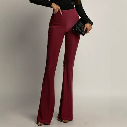 High-waisted flared pants for ladies Chic und Stil