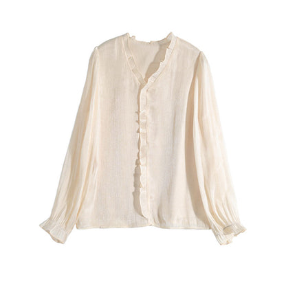 Blouse à manches volantées Chic und Stil