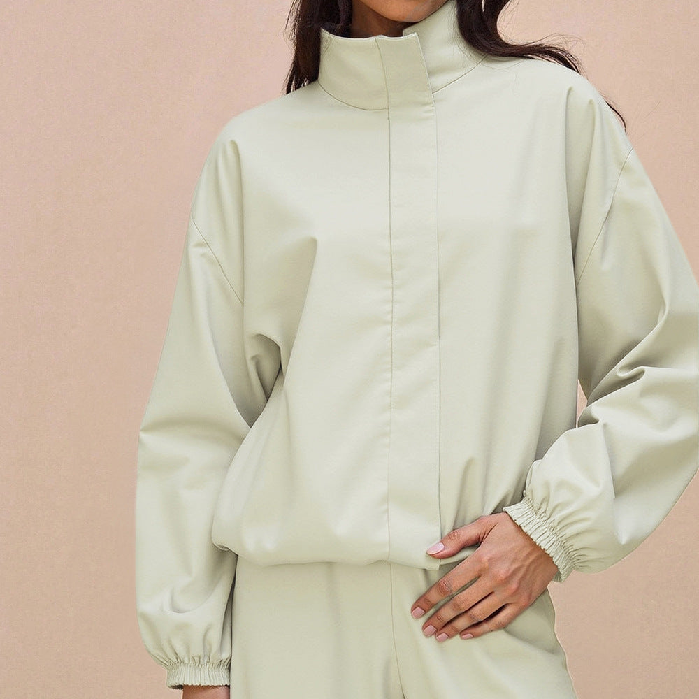 Veste fonctionnelle sportive pour femmes avec poignets de manches élastiques et pantalon ample Chic & Stil