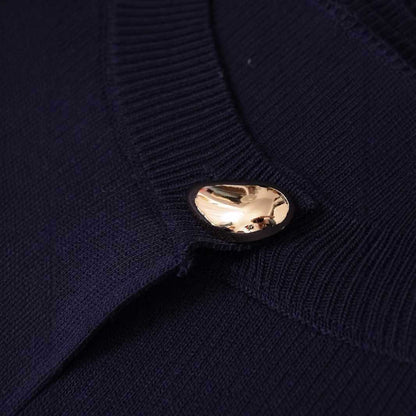 Damen zeitloses Strickoberteil mit elegantem Knopfdetail Chic und Stil