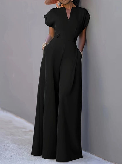 Dames combinaison élégante avec jambes larges et poches pratiques Chic und Stil