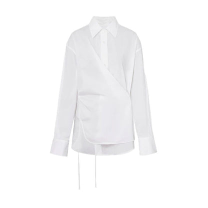 Blouse à boutons asymétrique pour femmes Chic und Stil