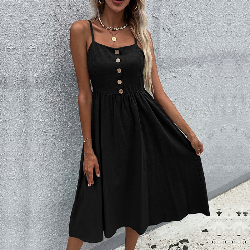 Robe midi à boutons Femme Chic und Stil