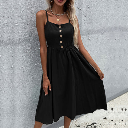 Robe midi à boutons Femme Chic und Stil
