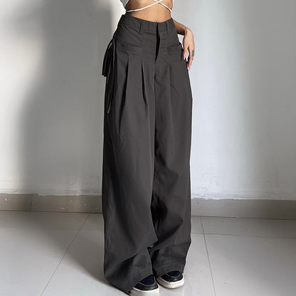 Wide pleated pants for women with side pockets and elegant waist Chic and Style