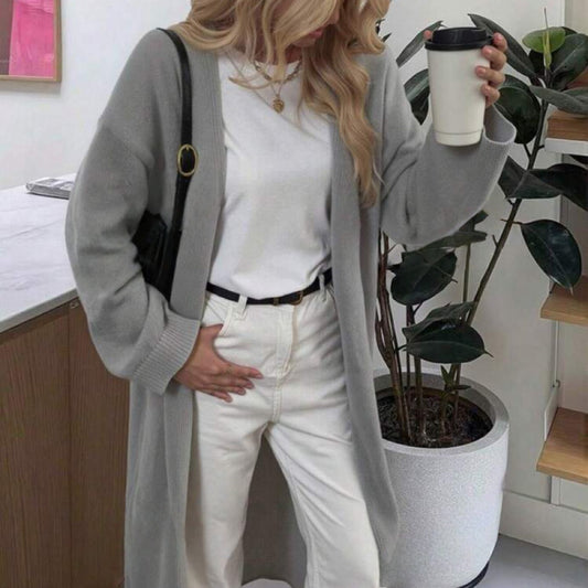 Dames cardigan oversize décontracté Chic und Stil