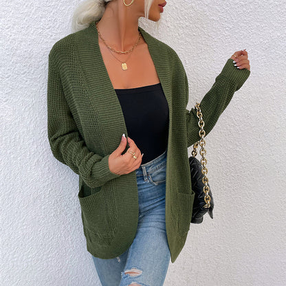 Veste en tricot pour femmes avec coupe décontractée et poches ouvertes Chic und Stil