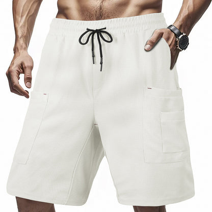 Shorts cargo décontractés pour hommes avec poches latérales pratiques et taille élastique Chic und Stil