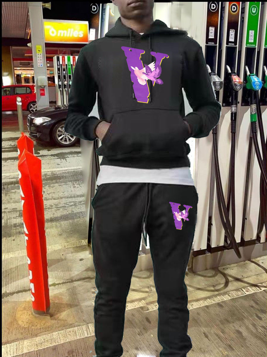 Women's Hoodie and Jogging Pants Set with eye-catching graphic pattern Chic and Style