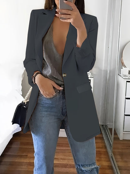 Blazer femme élégant avec une silhouette épurée et des poches pratiques Chic und Stil