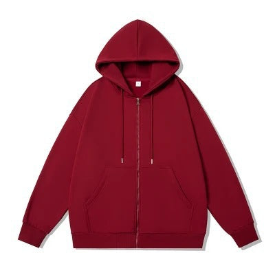 Dames décontracté Zip-Hoodie avec une grande capuche et des poches pratiques Chic und Stil