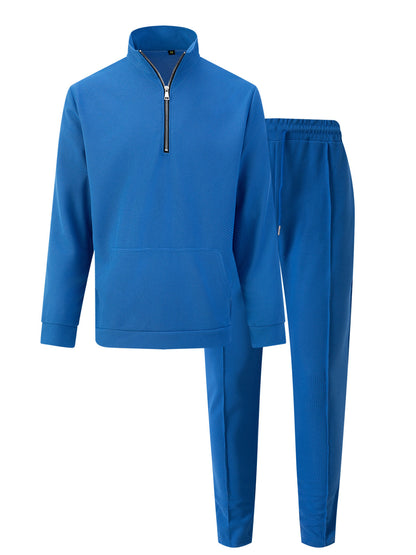 Men's sporty zip-up sweatshirt with comfortable jogger pants Chic and Style