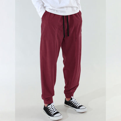 Comfortable casual pants for men with elastic waistband and relaxed fit Chic und Stil