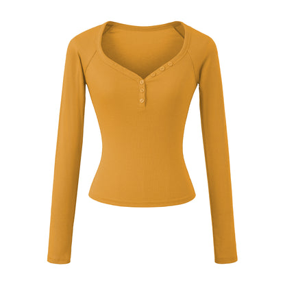 Chemisier à manches longues pour femmes avec fermeture à boutons élégante Chic und Stil