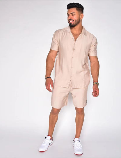 Chemise à manches courtes pour hommes Set Chic und Stil