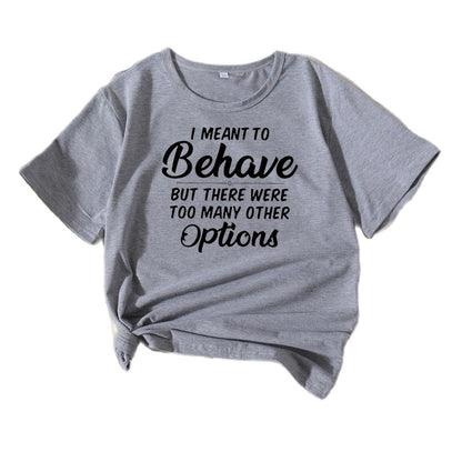 Dames Casual Humor T-Shirt Chic und Stil