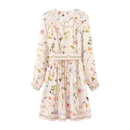 Robe kimono pour femmes avec motif floral et ceinture à la taille Chic und Stil