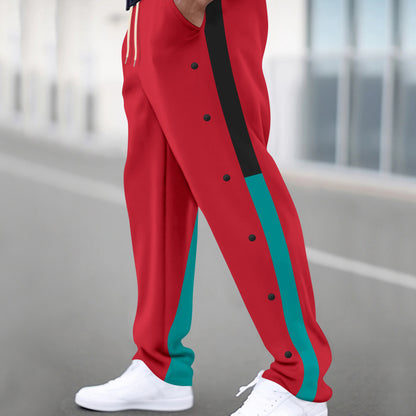 Sport training pants for men with buttons and elastic waistband Chic and Style
