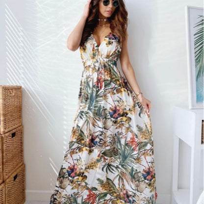 Robe Maxi Tropique Élégante pour Femmes Chic und Stil