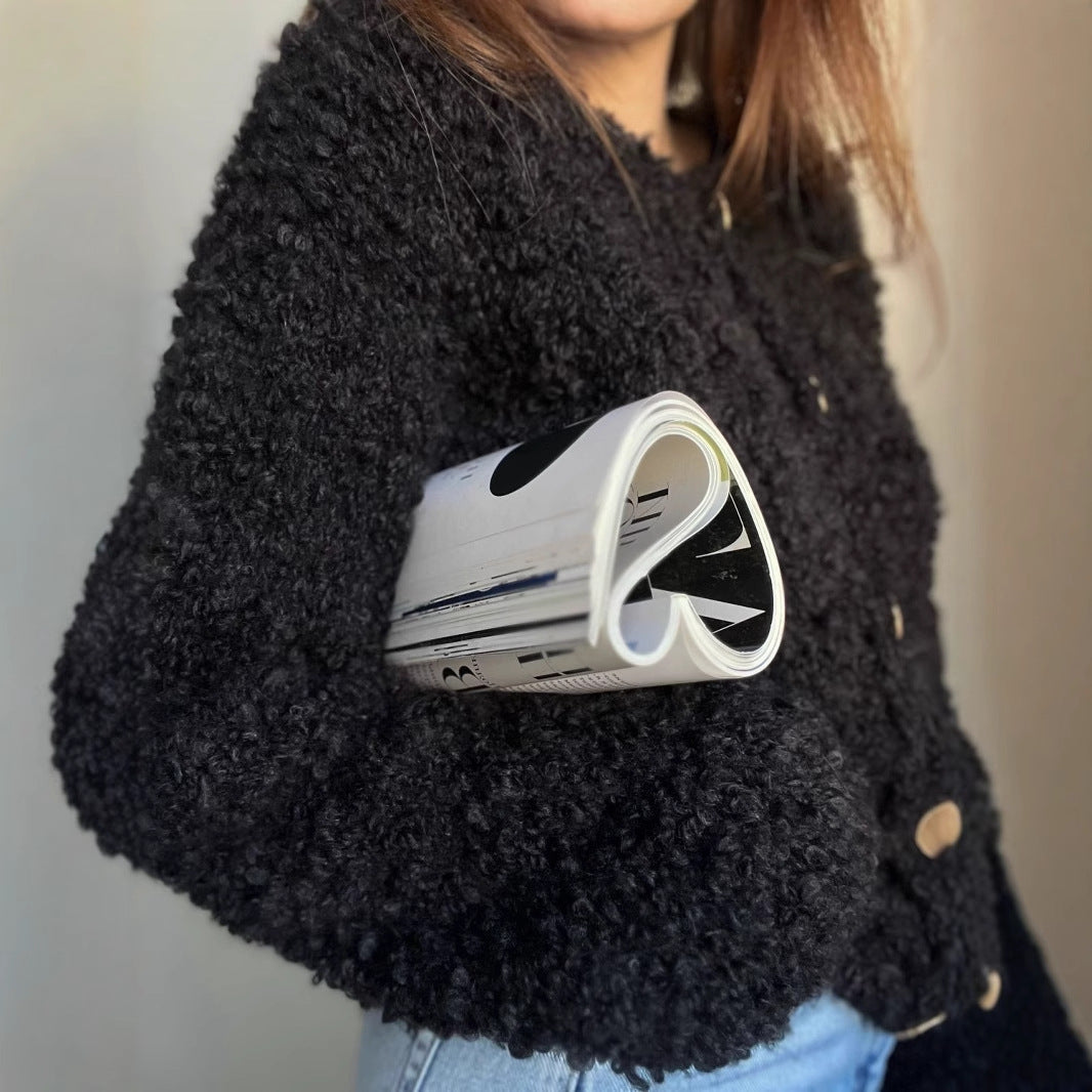 Dames cardigan douillet avec design à boutons Chic und Stil