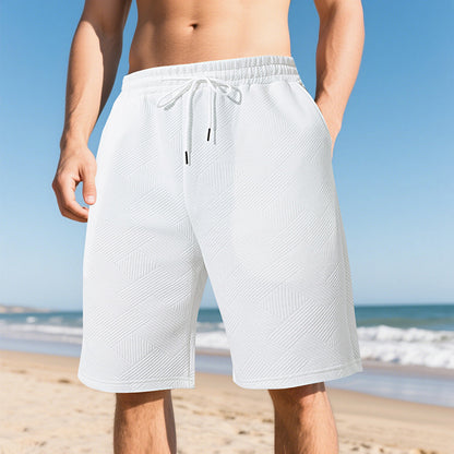 Shorts de plage décontractés pour hommes en matériau respirant avec taille élastique Chic und Stil