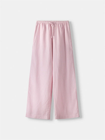 Pantalon d'été décontracté pour femmes avec poches latérales et taille élastique Chic und Stil