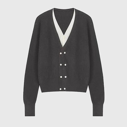 Cardigan en maille superposée pour femmes Chic und Stil