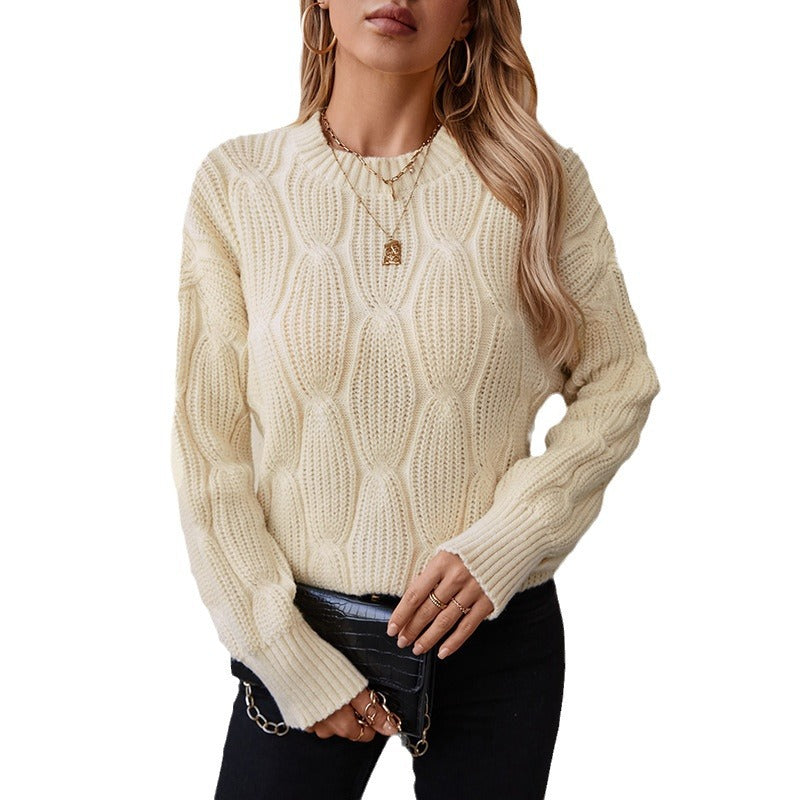 Pull en tricot pour femmes avec design en torsades décoratives et coupe confortable Chic und Stil