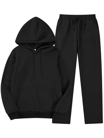 Chic Hoodie and Jogging Pants Set