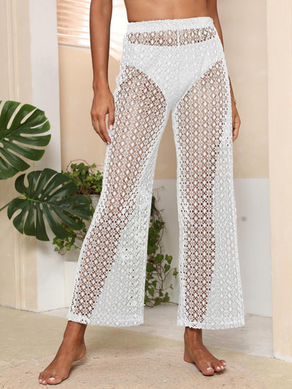 Women Crocheted Beach Pants Loose Chic and Style