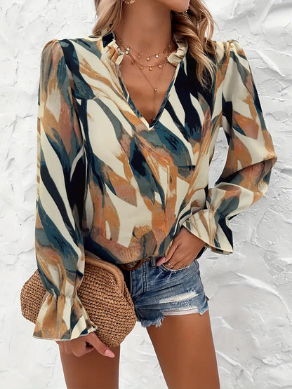 Chemisier pour femme avec motif coloré tendance Chic und Stil