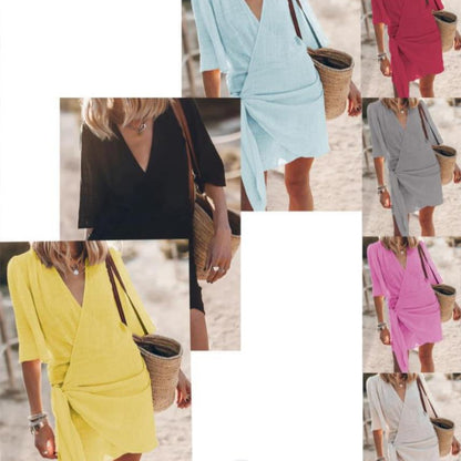 Robe portefeuille pour dames avec coupe fluide et ceinture étroite Chic und Stil