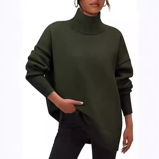 Dames Pulls surdimensionné avec col montant Chic und Stil