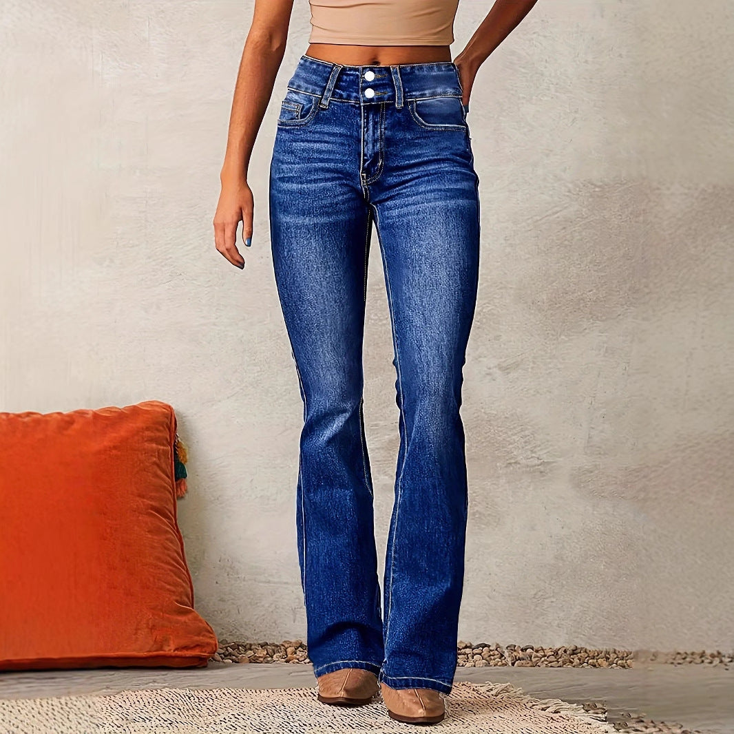 High-waisted Bootcut jeans for Women Chic and Style
